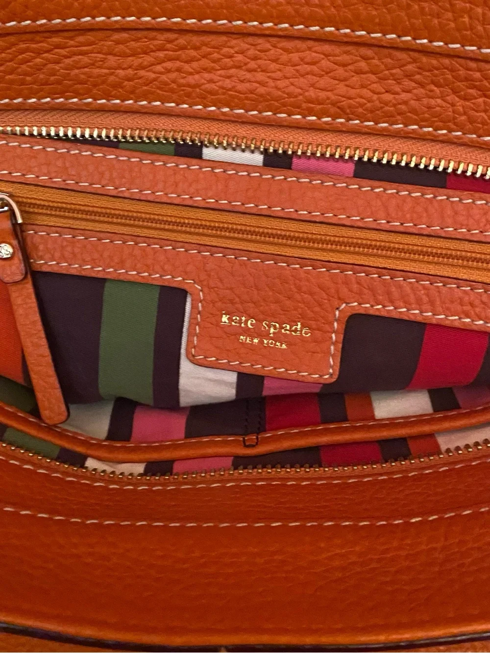 Kate Spade ♠️ - EUC - Madrid Bon Mot Shopper Bag in Burnt Orange
